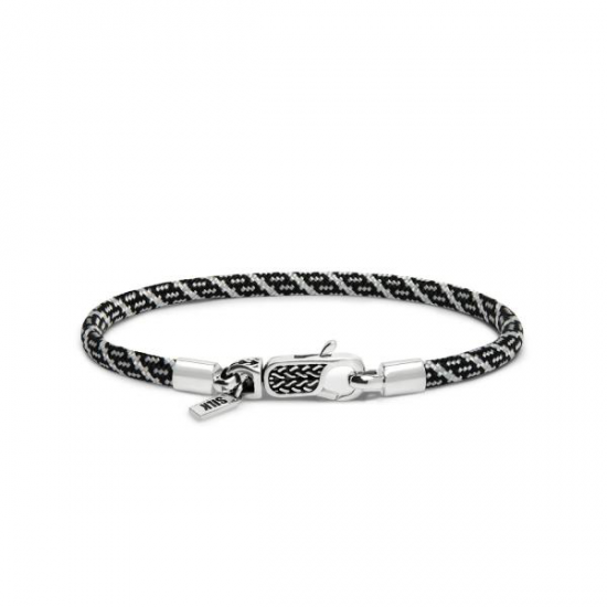 S!LK Armband Silver & Paracord 782AZ5 - 619826