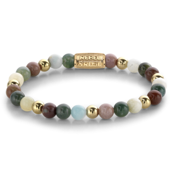 Rebel & Rose Jewelry Bracelet Spring Shine 6mm Gold Plated M - 619949