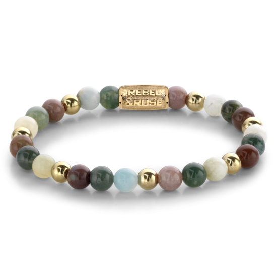 Rebel & Rose Jewelry Bracelet Spring Shine 6mm Gold Plated M - 619949