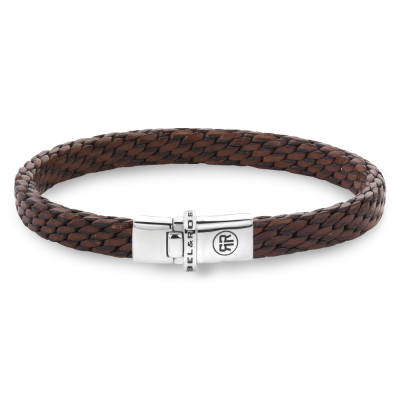 Rebel & Rose Jewelry Bracelet Mastery Collection - Woven Small Patina Cognac - 620021