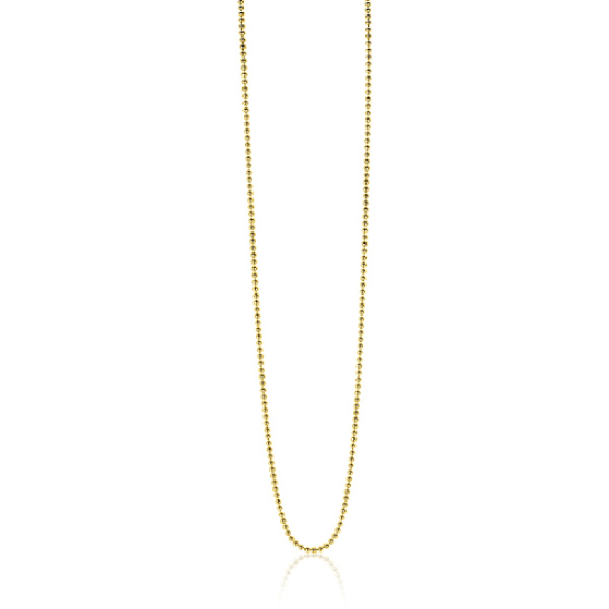 ZINZI zilveren bol collier verguld 60cm ZILC-B60G - 620062