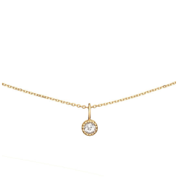 Jackie 14krt gouden collier Grimaldi white topaas JKN25.511 - 620100