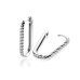 ZINZI zilveren creolen half bewerkt 24.5x2.5mm ZIO2692 - 620104