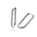 ZINZI zilveren creolen half bewerkt 28x2.5mm ZIO2693 - 620106