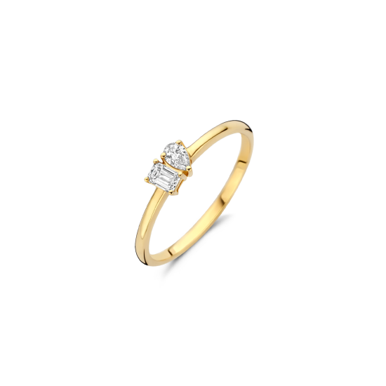 Blush Lab Grown Ring Baguette 1-0.15 Pear 1-0.10 LG1030Y - 620120