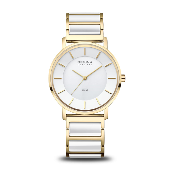 Bering Watch Woman Solar Ceramic Gold 19535-714 - 620138