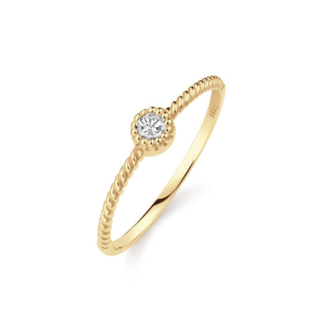 Jackie 14krt gouden ring Grimaldi White Topaz - 620140