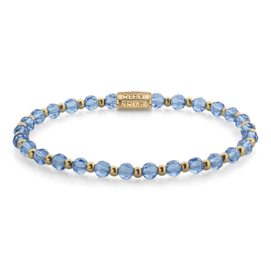 Rebel & Rose Jewelry Bracelet Mix Winter Blues Glam Rocks 4mm 40169-G - 620206