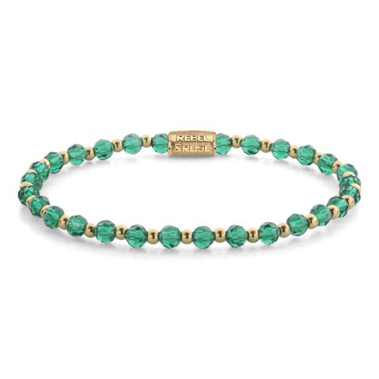 Rebel & Rose Jewelry Bracelet Mix Green Morning Rocks 4mm 40167-g - 620208