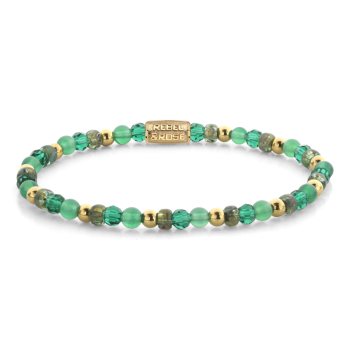 Rebel & Rose Jewelry Bracelet Green Morning Glam Rocks 4mm 40166-g - 620209
