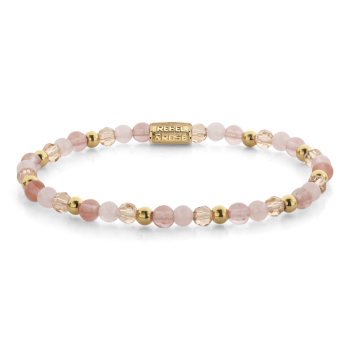 Rebel & Rose Jewelry Bracelet Roses and Cherry Rocks 4mm 40165-g - 620210