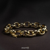 Monzario 14krt gouden armband ovaal jasseron 20cm 12mm - 620324