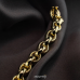 Monzario 14krt gouden armband ovaal jasseron 20cm 12mm - 620324