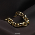 Monzario 14krt gouden armband ovaal jasseron 20cm 12mm - 620324