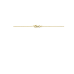 14krt gouden collier blauw en groen kwartsiet 45cm - 620358
