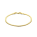 14krt gouden armband met zilveren kern slang 19cm 3.3mm - 620368