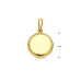14krt gouden graveerhanger 18 mm - 620394