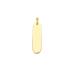 14krt gouden graveerhanger 29x7 mm - 620395