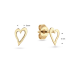Jackie 14krt gouden oorbellen Cheers to Love JKE25.555 - 620414