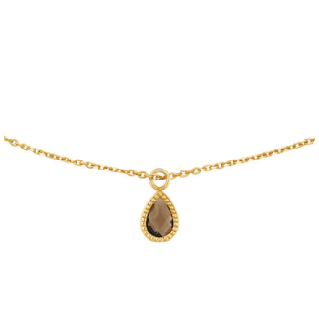 Jackie 14krt gouden collier Amstel Smokey Quartz JKN25.561 - 620419