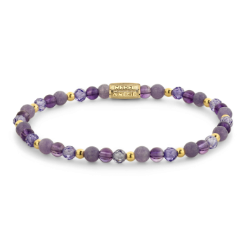 Rebel & Rose Jewelry Bracelet Stones Only - Purple Glam Rocks Party - 4mm 40174-G - 620423