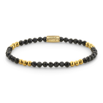 Rebel & Rose Jewelry Bracelet Stones Only - Blue & Yellowgold Glam Rocks - 4mm 40176-G - 620425