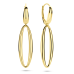 14krt gouden oorhangers schakel 42 mm - 620504