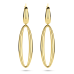 14krt gouden oorhangers schakel 42 mm - 620504