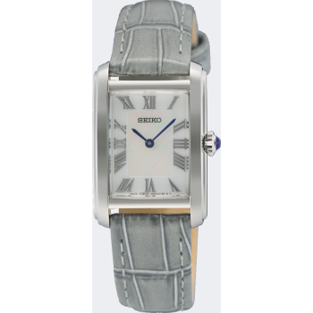 Seiko Dames Staal MOP Grey Leather SWR099P1 - 620514