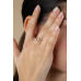 ZINZI zilveren ring met  open hartje 8mm en witte zirconia's verguld ZIR2566 - 620568