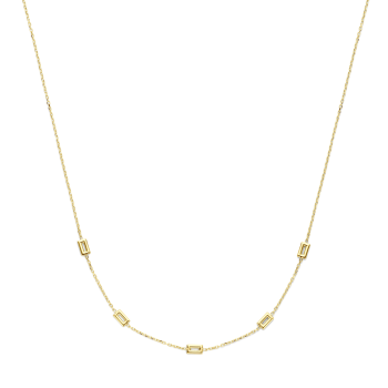 14krt gouden collier famtasie 43 cm (B0261) - 620621 14krt gouden collier famtasie 43 cm (B0261) - 620621