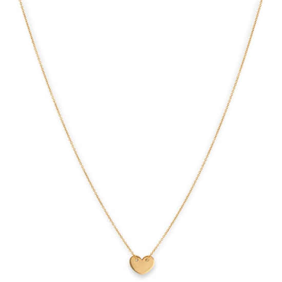Monzario 14krt gouden collier met hartje - 620720