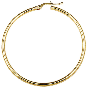 Monzario 14krt gouden creolen 2x45mm - 620725