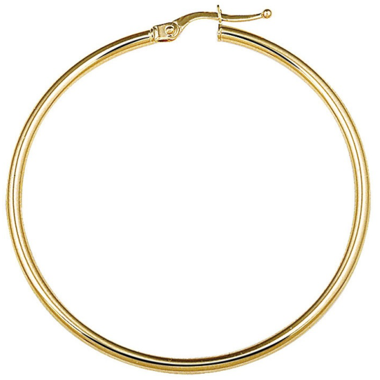 Monzario 14krt gouden creolen 2x45mm - 620725