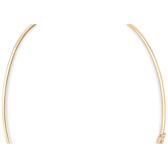 Monzario 14krt gouden omega collier 3mm 45cm - 620739