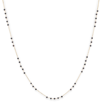 Monzario 14krt gouden collier met kleurstenen Onyx - 620743