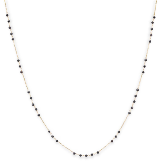 Monzario 14krt gouden collier met kleurstenen Onyx - 620743