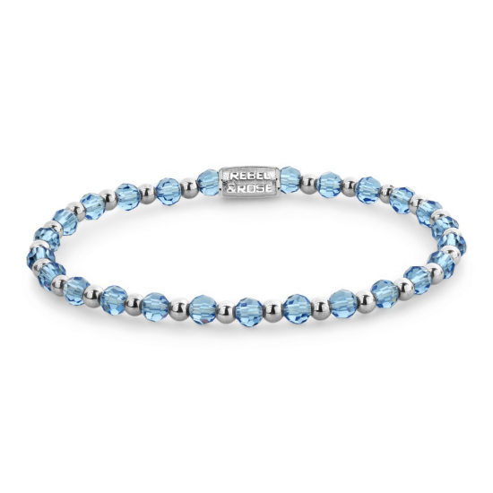 Rebel & Rose Jewelry Bracelet Mix Winter Blues Glam Rocks 4mm 40169-S - 620862