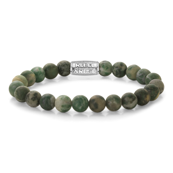 Rebel & Rose Jewelry Bracelet Green Gardener 8mm 80125-S - 620901