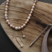 14krt gouden oorhangers met parel 10x8mm - 620903