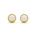 14krt gouden oorknoppen met zoetwaterparel 6.5mm - 620905