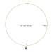 Jackie 14krt gouden collier Amstel London Blue Topaas JKN26.617 - 620943