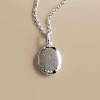 Touche by Bas Verdonk zilveren ashanger ovaal glad - 620976