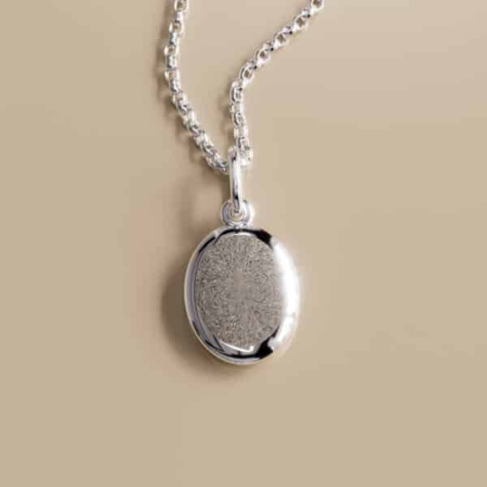 Touche by Bas Verdonk zilveren ashanger ovaal glad - 620976