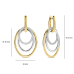 Ti Sento Oorbellen Verguld 78067ZY - 621002