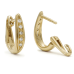 14krt gouden creolen met diamant 0.075crt - 621032 14krt gouden creolen met diamant 0.075crt - 621032