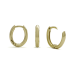 14 krt gouden creolen ovaal 14x2.6mm - 621034