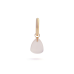 14krt gouden oorbedels rozekwarts 14x12x10mm - 621035