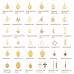 Minioro 14krt gouden Hanger Olivia 1 met letter - 621044