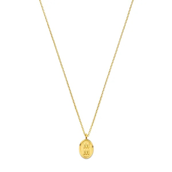 Minioro 14krt gouden Collier 1mm Hanger Olivia 2 JS - 621059